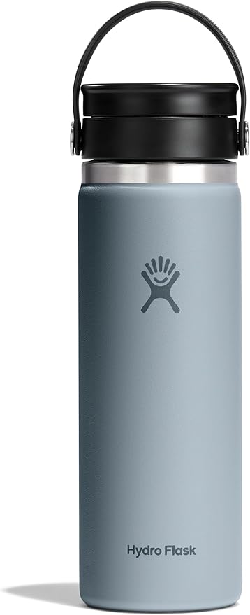 Hydro Flask Flex Sip Coffee Tumbler – Insulated Stainless Steel, Non Spill, Leak Proof Travel Cup 20 Oz Shale Gray