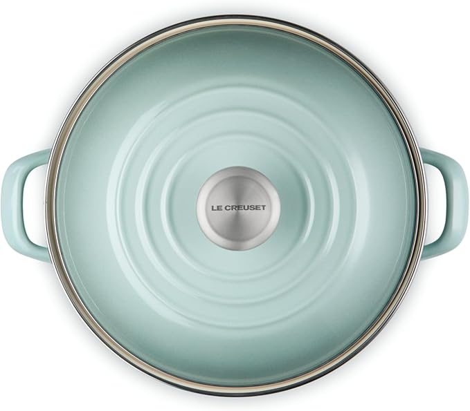 Le Creuset Enamel on Steel Traditional Stockpot, 10 qt., Sea Salt with Stainless Steel Knob
