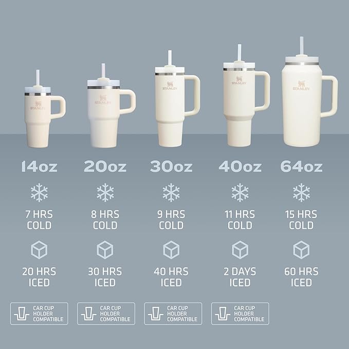 STANLEY Quencher H2.0 Tumbler with Handle and Straw 30 oz | Flowstate 3-Position Lid | Cup Holder Compatible for Travel | Insulated Stainless Steel Cup | BPA-Free | Ponderosa Star
