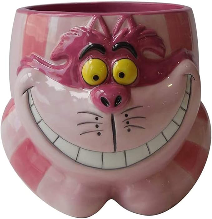 Silver Buffalo Disney Alice in Wonderland Cheshire Cat Ceramic 3D Sculpted Mug, 20 Ounces