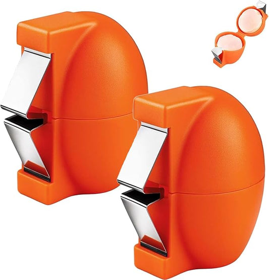 2026 New Egg Shell Opener, 2Pcs Stainless Steel Egg Cracker Tool, Multifunctional Egg Shell Opener for Raw & Hard-Boiled Eggs, Handheld Kitchen Gadget for Easy Peeling & Separating