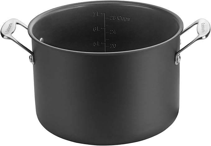 Cuisinart Chef's Classic PURELYCERAMIC™ Nonstick PFAS Free Hard-Anodized 8-Quart Stockpot with Cover, 666C-24