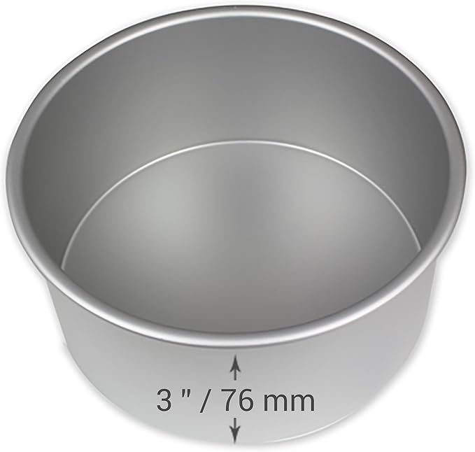 PME Professional Aluminum Baking Pan - Round 7 x 3in