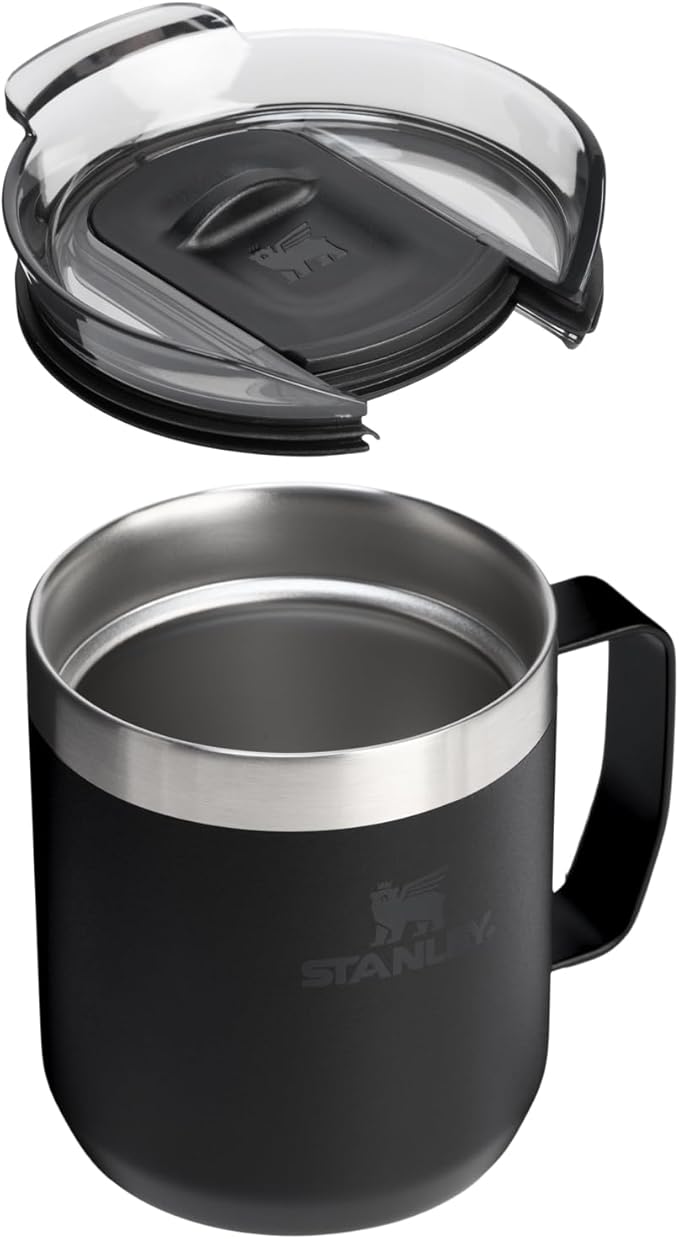 STANLEY Everyday Camp Mug | Drink Through Lid | Cup for Coffee, Tea and Drinks | Insulated Stainless Steel Coffee Mug | BPA-Free
