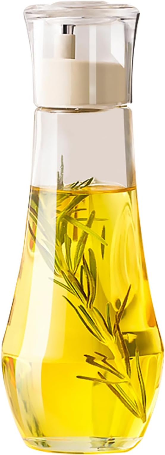 Diamond Oil and Vinegar Dispenser for kitchen,Olive Oil Dispenser Bottle,Elegant Glass Cooking Oil Dispenser,Dispenser Bottle of 10 OZ