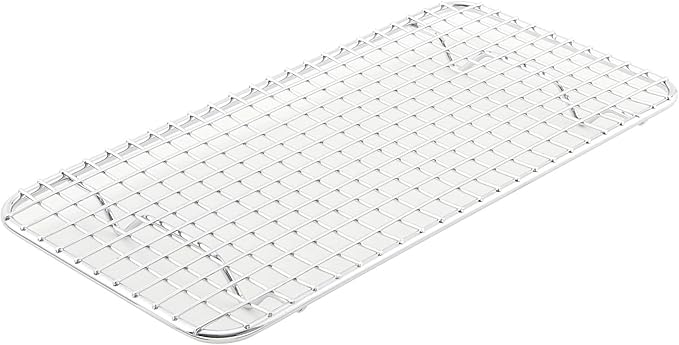 Winco Pan Grate, 5-Inch by 10 1/2-Inch,Chrome, Third Size
