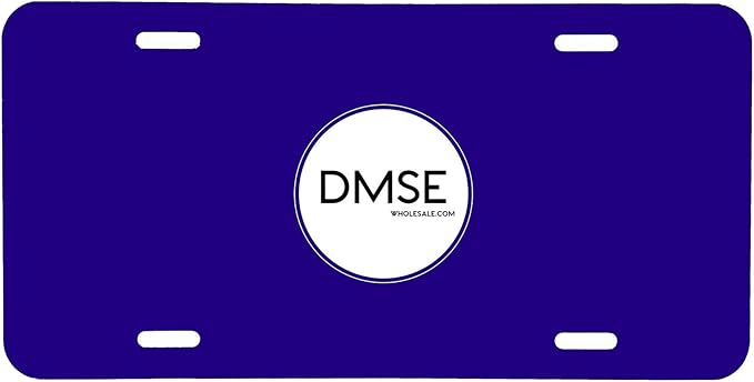 DMSE Wholesale Blue Blank Metal Aluminium Automotive License Plate Plates Tag for Custom Design Work - 0.025 Thickness/0.5mm - US/Canada Size 12x6 (Blue)