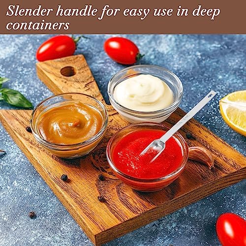 2Pcs 1 Teaspoon Stainless Steel Single Measuring Spoon 5 ML Teaspoon Rectangular Individual Measuring Spoons (1Tsp | 5 ML | 5 cc | 1/3 Tablespoon)