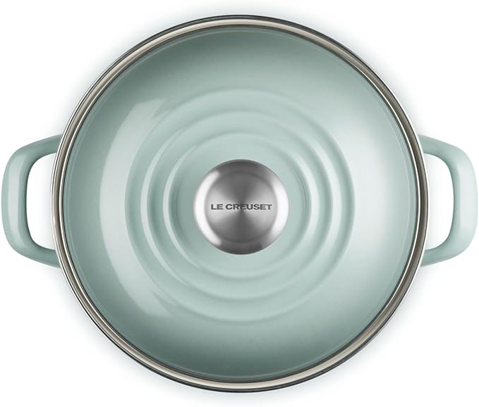 Le Creuset Enamel on Steel Traditional Stockpot, 6 qt., Sea Salt with Stainless Steel Knob