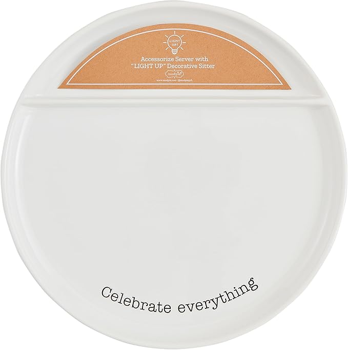 Mud Pie Large Sitter Round Platter; 13" dia