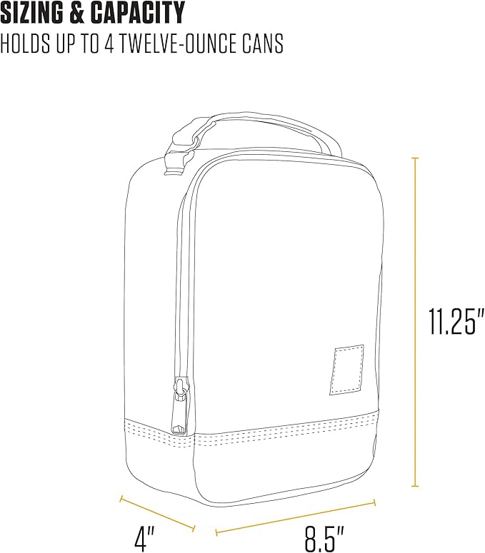 Carhartt Insulated Lunch Cooler For Men and Women, Fully Insulated Lunch Pale for Everyday Use, Greenstone