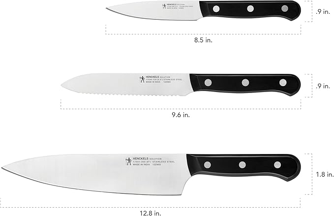 HENCKELS Solution 3-pc Starter Knife Set