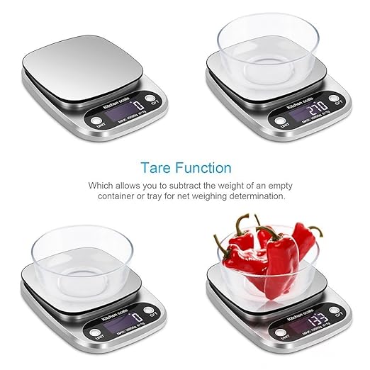 Food Scale 22lb Weight Grams, Digital Kitchen Scales and Ounces for Cooking, Baking
