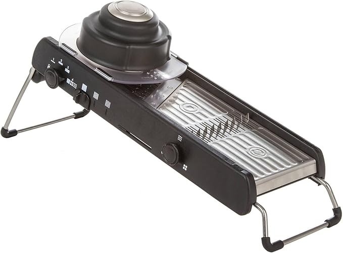PL8 Professional Cubing Mandoline - Versatile Vegetable Slicer with Integrated Cubing System, Adjustable Blades for Cubes, Slices, and Julienned Cuts