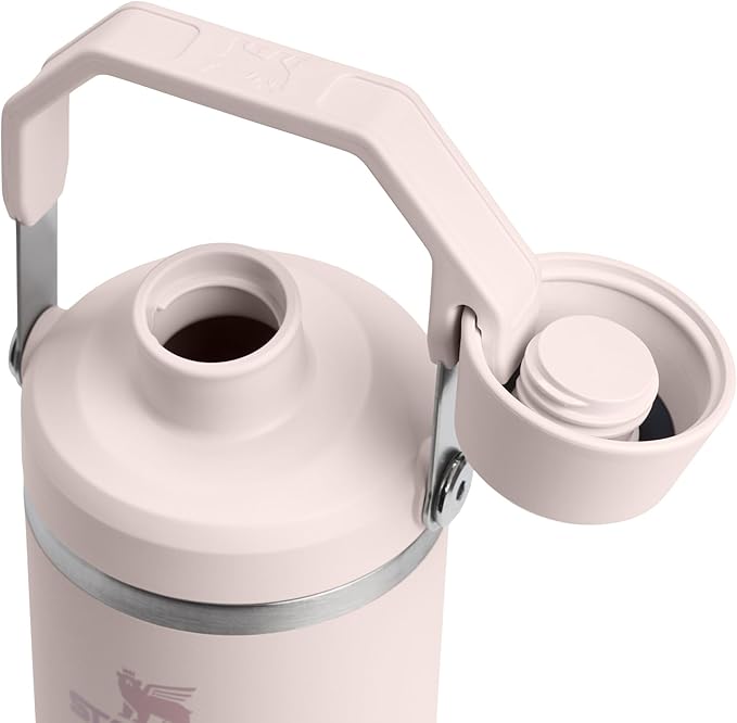 Stanley IceFlow 2.0 Fast Flow Tumbler with Handle 30 oz | Twist On Angled Spout Lid | Leakproof Water Bottle | Insulated Stainless Steel | BPA-Free | Rose Quartz