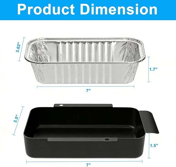 Grease Tray Replacement with 10 PCS Aluminum Drip Pans for CharBroil Performance 463331221 463365021 463448021 TRU Infrared 4-Burner Gas Grill Grease Catcher Pan for CharBroil 9328812P06 G416-0015-W1