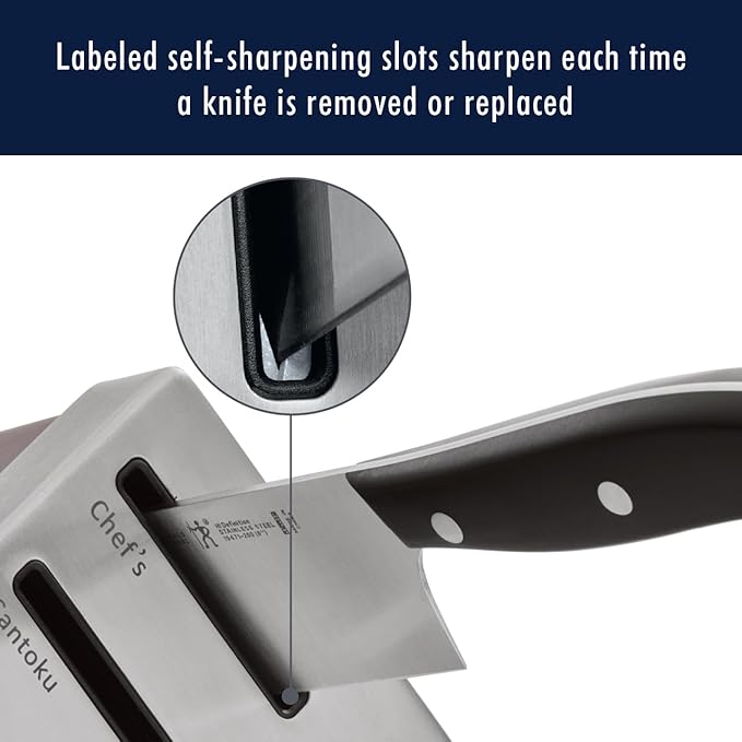 HENCKELS Statement Razor-Sharp 14-Piece Knife Set, German Engineered Knife Informed by over 100 Years of Mastery