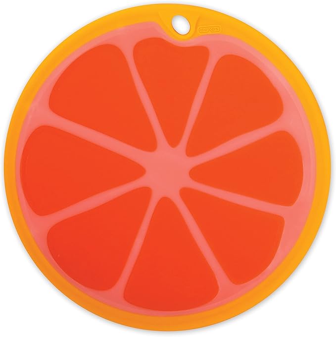 Dexas Citrus Slice Cutting Board/Serving Board 9 inches, Grapefruit