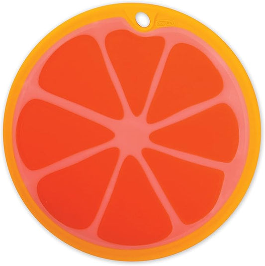 Dexas Citrus Slice Cutting Board/Serving Board 9 inches, Grapefruit