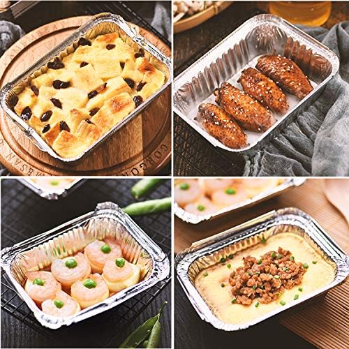 Waytiffer Loaf Pans [25 Pack] 2Lb Heavy Duty Disposable Aluminum Foil Premium Bread Tins Standard Size - 8.5" X 4.5" X 2.5" Perfect for Homemade Cakes & Breads