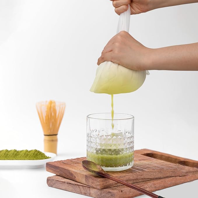 6Pack Nut Bag Strainer 8 x 6 Inch Cheesecloth Bags for Straining Nylon Cheese Cloth Bags Reusable Nut Milk Bag 200 Mesh Fine Mesh Bag for Straining Fruit Juice Cheese Coffee Tofu Yogurt Tea