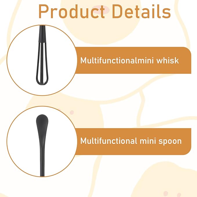 3 Pcs Tiny Whisk, Whisk Tool, Multifunctional Small Whisks for Cooking, Mini Whisk, Mini Small Wisk for Blending, Whisking, Beating Ingredients, Mixing Sauces