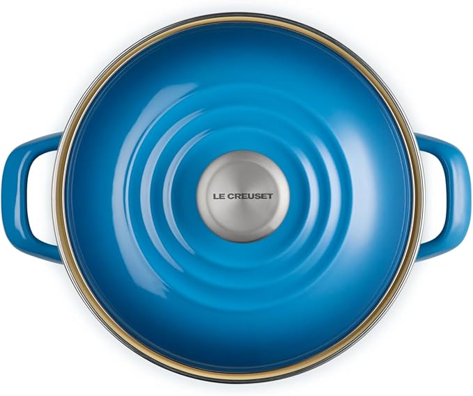 Le Creuset Enamel on Steel Traditional Stockpot, 6 qt., Marseille with Stainless Steel Knob