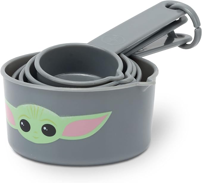 Disney Star Wars The Mandalorian Measuring Cups - Adorable Baby Yoda Measuring Cups for Kitchen