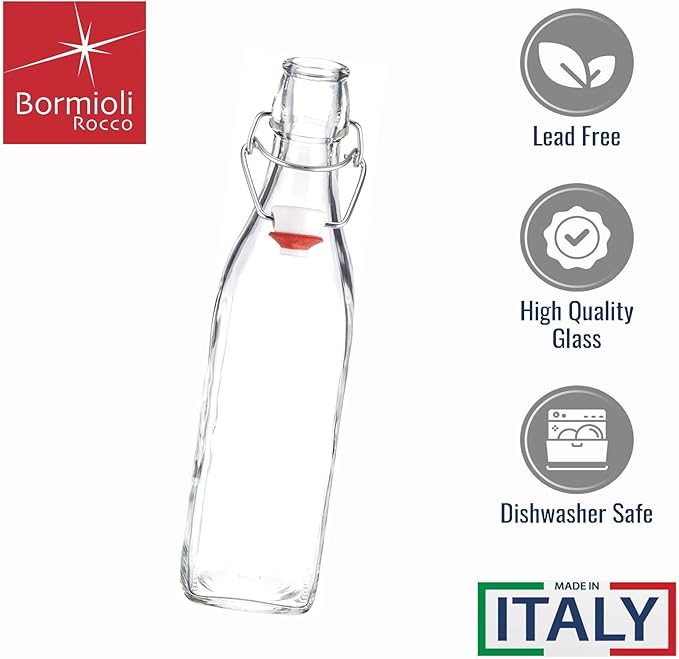 Bormioli Rocco Square Swing Bottle 33.75 Ounce