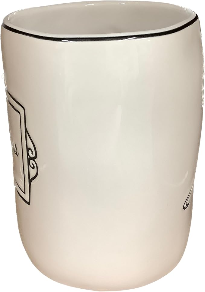 Rae Dunn Disney Pixar Ratatouille Coffee Mug, Black & White Remy - Chef's Kiss