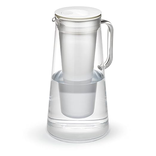 LifeStraw Home – Water Filter Pitcher, 10-Cup, White, BPA Free Designed for Everyday Protection Against Bacteria, parasites, microplastics, Lead, Mercury, PFAS and a Variety of Chemicals