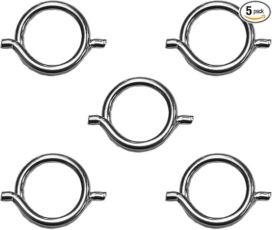 5-Pack Heavy Duty Kitchen Shears Replacement Springs - 1.8mm Wire Diameter, 15mm OD, 12mm ID - Compatible with Poultry Scissors, Meat Shears, Chicken Bone Scissors & Household Appliances