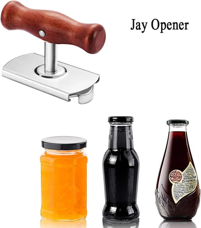 Jar Opener for Weak Hands,Jar Opener for Seniors with Arthritis,Easily Open the Jar with A Simple Twist,Good Gifts for Children and Women (Brown)