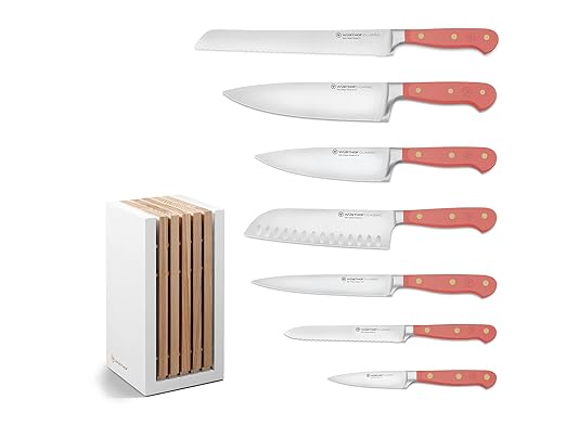 WÜSTHOF Classic Coral Peach 8 Piece Knife Block Set
