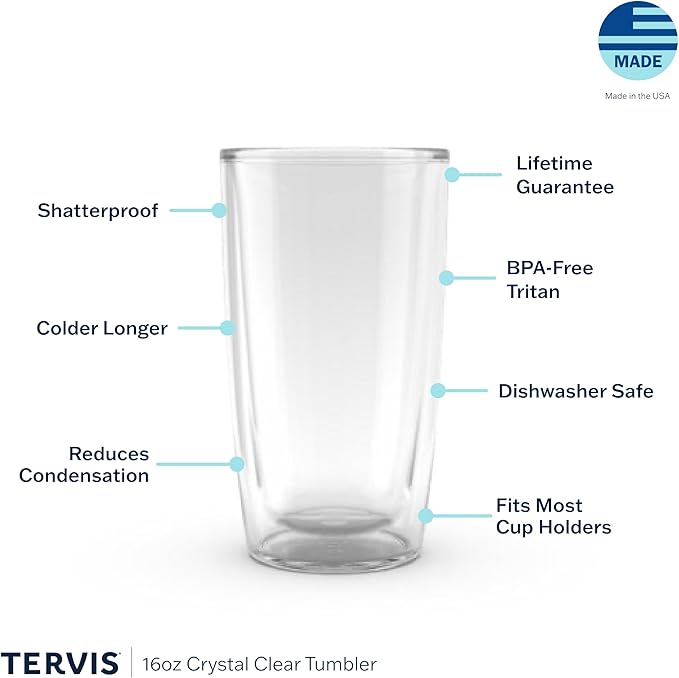 Tervis Made in USA Double Walled Inkreel - Crystal Nature Collection Insulated Tumbler Cup Keeps Drinks Cold & Hot, 16oz, Windswept
