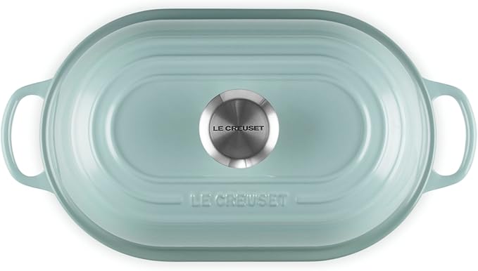 Le Creuset Enameled Cast Iron Signature Oval Bread Oven, 11.5 inch, Sea Salt