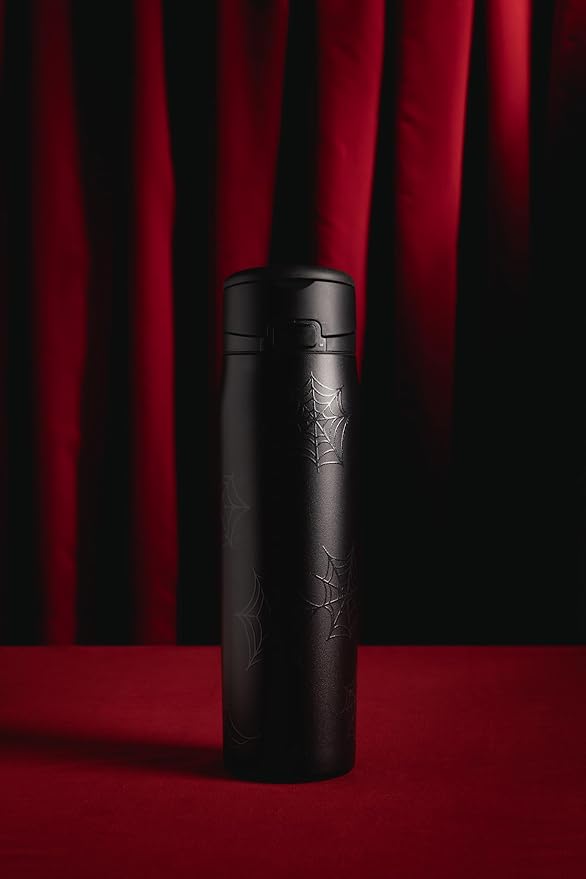 Simple Modern Halloween Mesa Loop Water Bottle with Straw | 24oz Cup Holder Friendly Insulated Stainless Steel Bottles for Travel, Sports and School | Spiderwebs