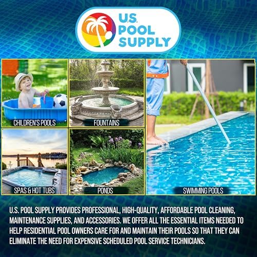 U.S. Pool Supply Weighted Inground Pool Skimmer Basket Replacement, 2 Pack