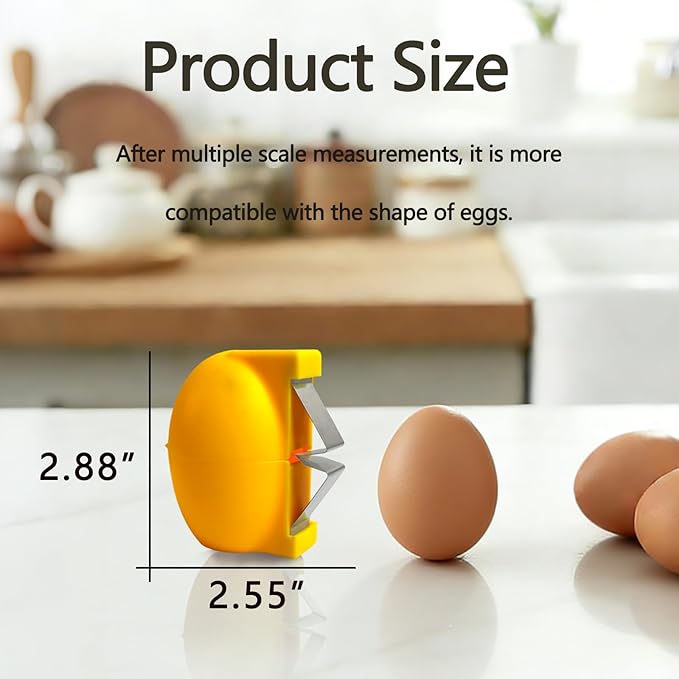 Egg Shell Opener ｜Eggs Peeler Shell Remover ｜Multifunctional Egg Separator for Raw and Hard-Boiled Eggs ｜ Portable Stainless Steel Egg Cracker Kitchen Tool (Pink)