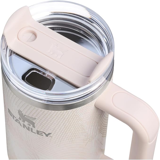 STANLEY Quencher H2.0 Tumbler with Handle and Straw 30 oz | Flowstate 3-Position Lid | Cup Holder Compatible for Travel | Insulated Stainless Steel Cup | BPA-Free | Sahara Plume