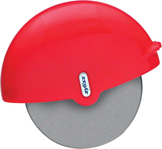 Zyliss Pizza Wheel - Handheld Pizza Cutter with Removable Blade - Plastic Pizza Cutter with Stainless Steel Blade - Kitchen Tool and Gadget for Right- and Left-Handed Use - Dishwasher Safe