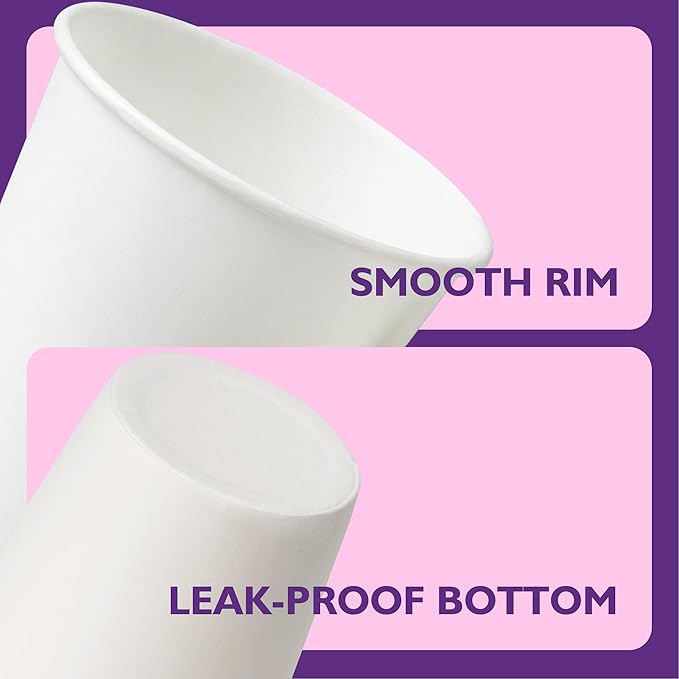 3 oz Disposable Paper Cups, Mouthwash Cups, Small Coffee Cups for Bathroom Rinsing, Mini Water Drinking Cups for Espresso, Samples, 3000 Pack