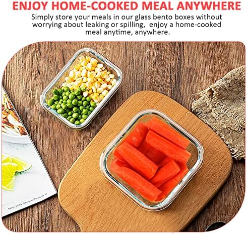 KOMUEE 24 Pieces Glass Food Storage Containers Set, Red
