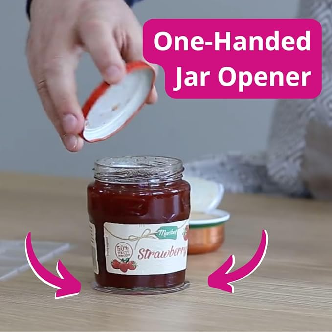 One-Handed Gadget to Secure Any Item, Open Jars & Bottles, Mix Food in A Bowl. Useful Adaptive Equipment for One Hand - Great Gift Idea for Those with Weak or Injured Hands (2 х 4.7")