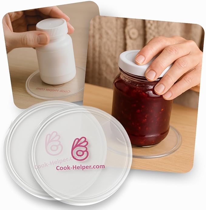 One-Handed Gadget to Secure Any Item, Open Jars & Bottles, Mix Food in A Bowl. Useful Adaptive Equipment for One Hand - Great Gift Idea for Those with Weak or Injured Hands (2 х 4.7")