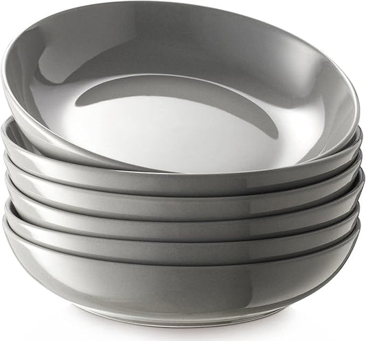 Y YHY Pasta Bowls 30oz, Large Grey Salad Serving Bowls