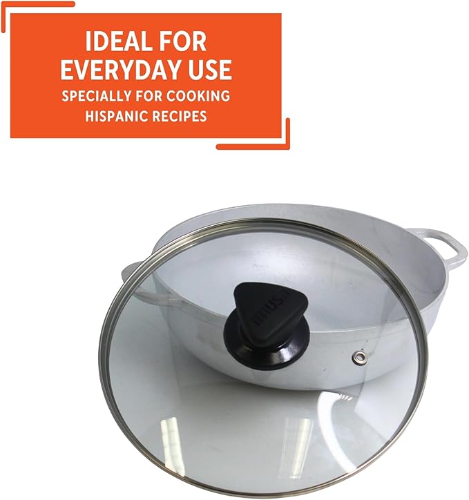 IMUSA 2.6Qt Basic Caldero w/Glass Lid - 22cm
