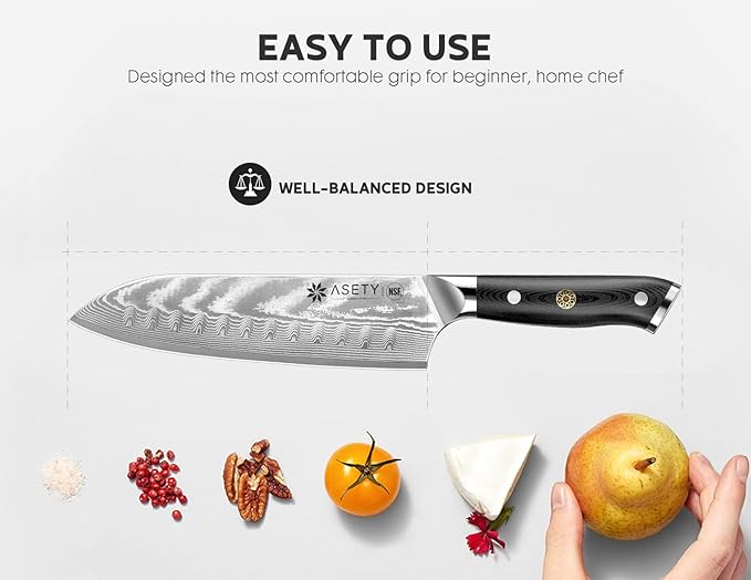 Damascus Knife Set 3 PCS: Japanese Kitchen Knives with VG10 Steel Core, Ultra-Sharp Professional Chef Knife Set, Full Tang G10 Handle, NSF Food-Safe, Elegant Box for Men Him Husband