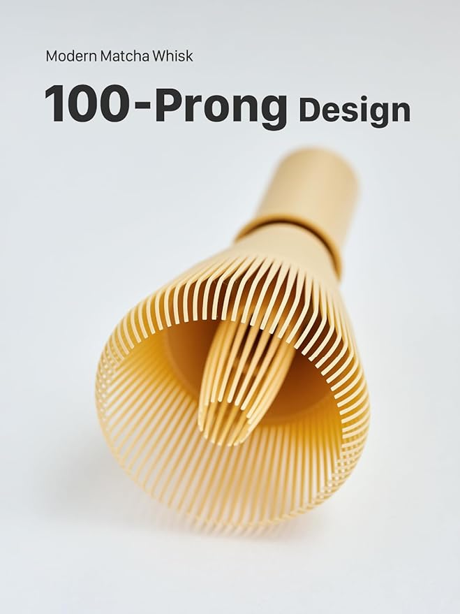 Resin Matcha Whisk Made in Japan - Durable PP Chasen, Bamboo Whisk Alternative for Japanese Tea Ceremony & Daily Latte, Professional Mixing Tool, Easy to Clean