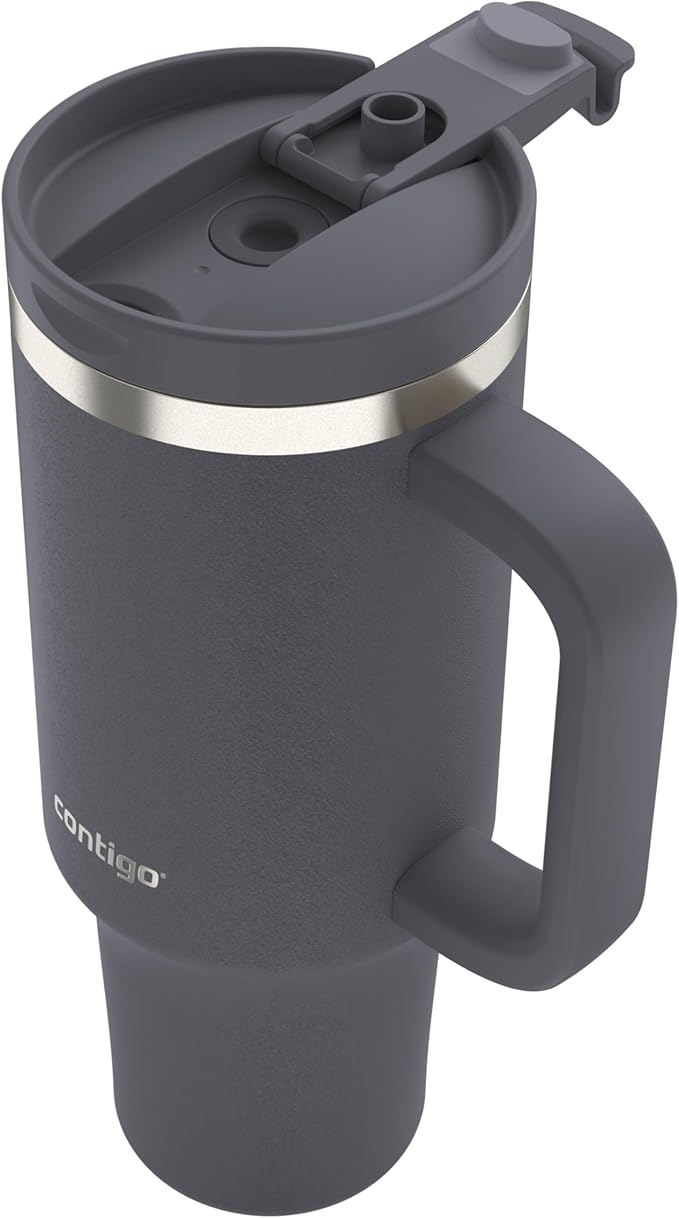 Contigo Streeterville 40oz Tumbler, Stainless Steel Vacuum Insulated, Leak-Proof, Cold for 29 Hours, Darkstone